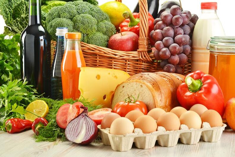 Dietní potravinové výrobky pro gastritidu žaludku